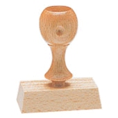 Holzstempel 60 mm 2 Zeilen